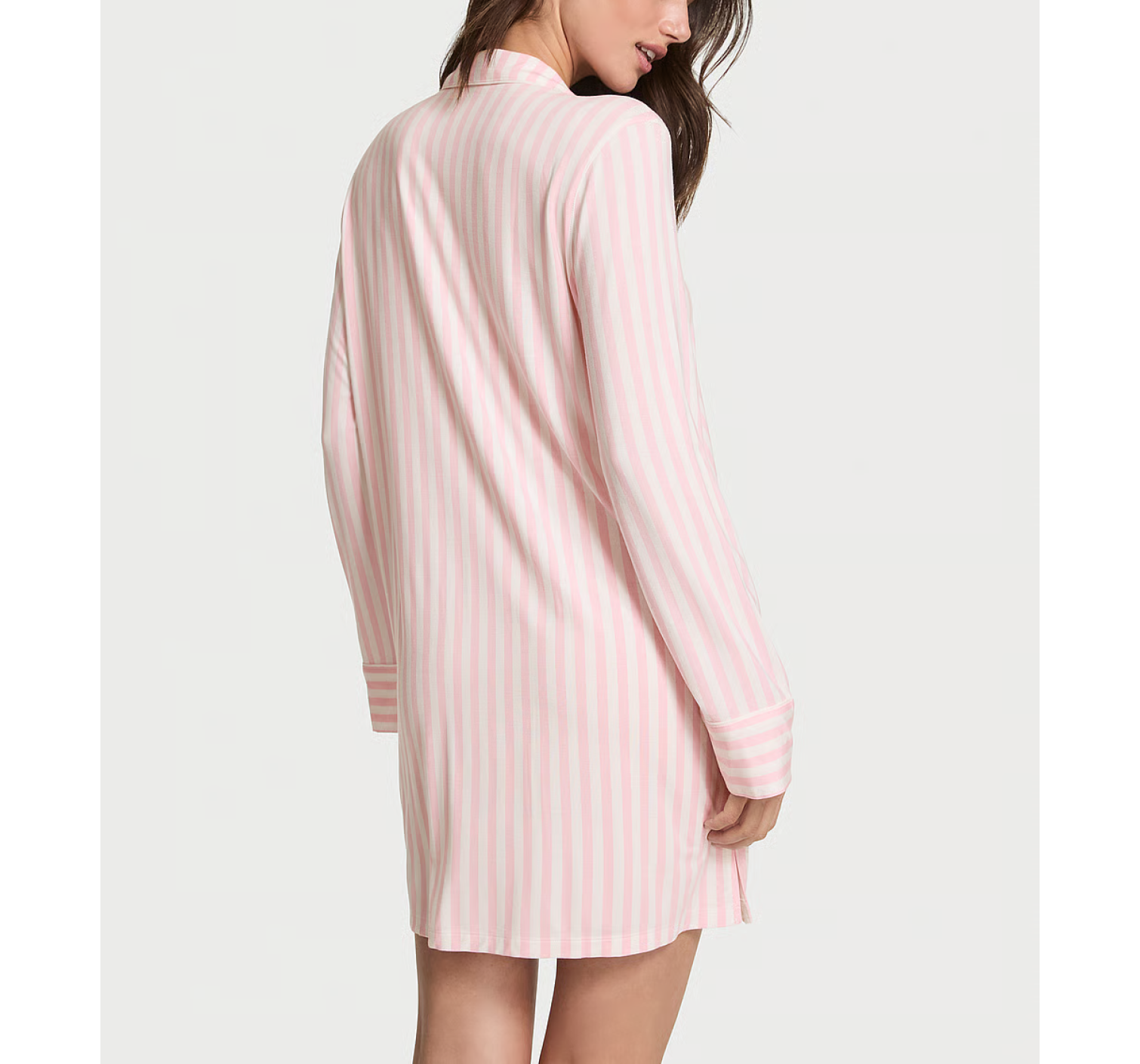 Рубашка для сна Modal Soft Button-Front Sleepshirt Blossom Stripes