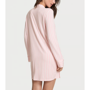 Рубашка для сна Modal Soft Button-Front Sleepshirt Blossom Stripes