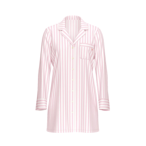 Рубашка для сна Modal Soft Button-Front Sleepshirt Blossom Stripes