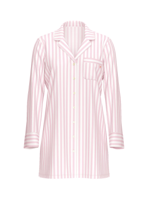 Рубашка для сна Modal Soft Button-Front Sleepshirt Blossom Stripes