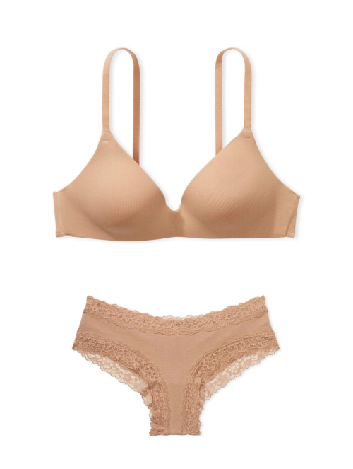 Комплект белья Body by Victoria Praline Nude Lightly Lined Demi Flexfactor