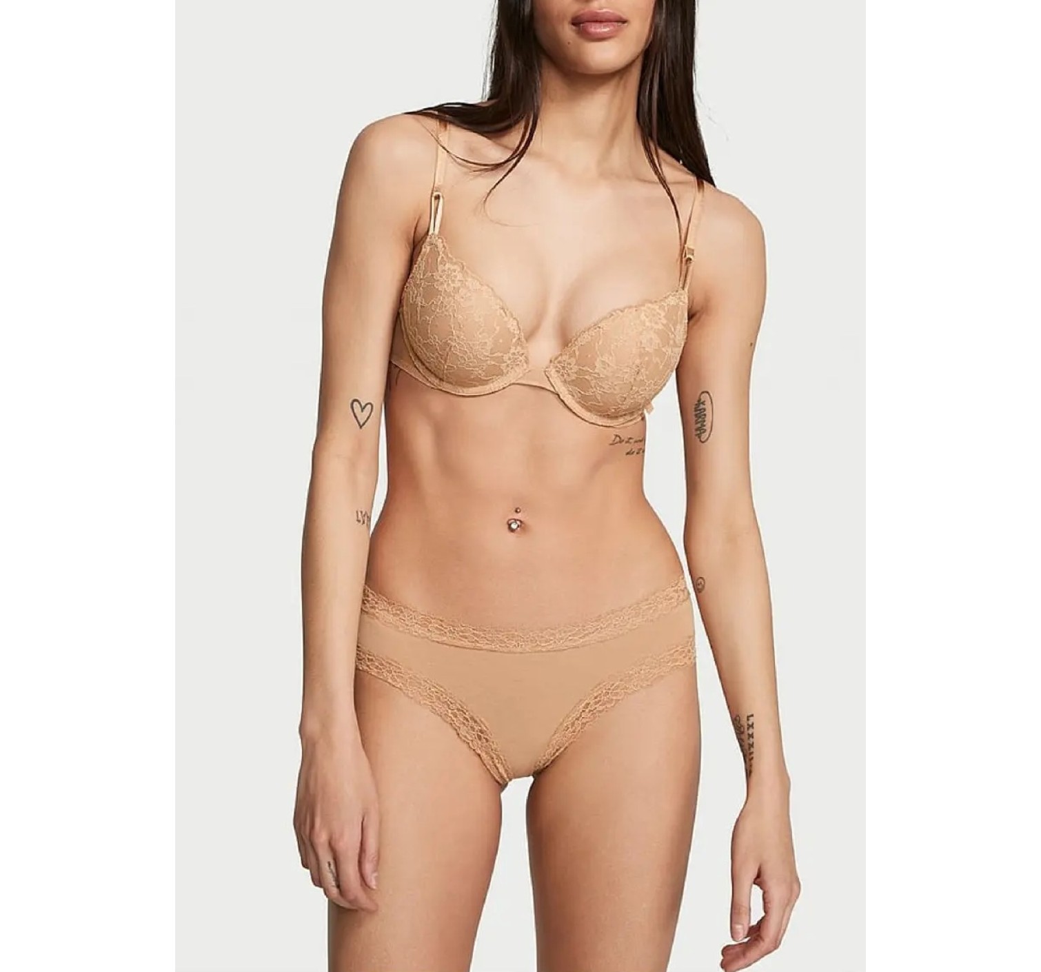 Комплект белья Body by Victoria Praline Nude Lightly Lined Demi Flexfactor
