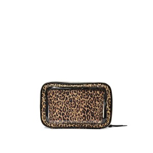 Косметичка 3в1 Victoria's Secret Travel Trio Makeup Bag Leopard Brown