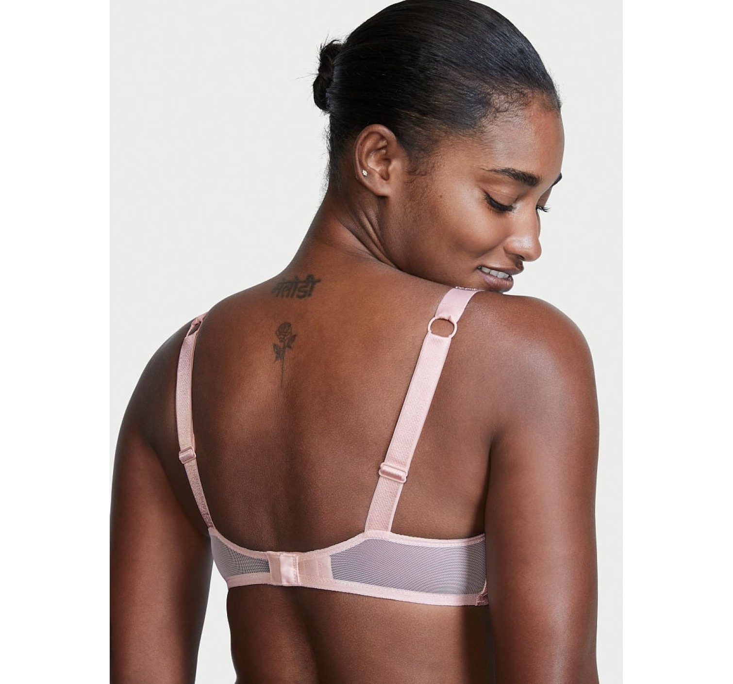 Комплект белья Victoria’s Secret Embellished Strap Bombshell Push-up Purest Pink