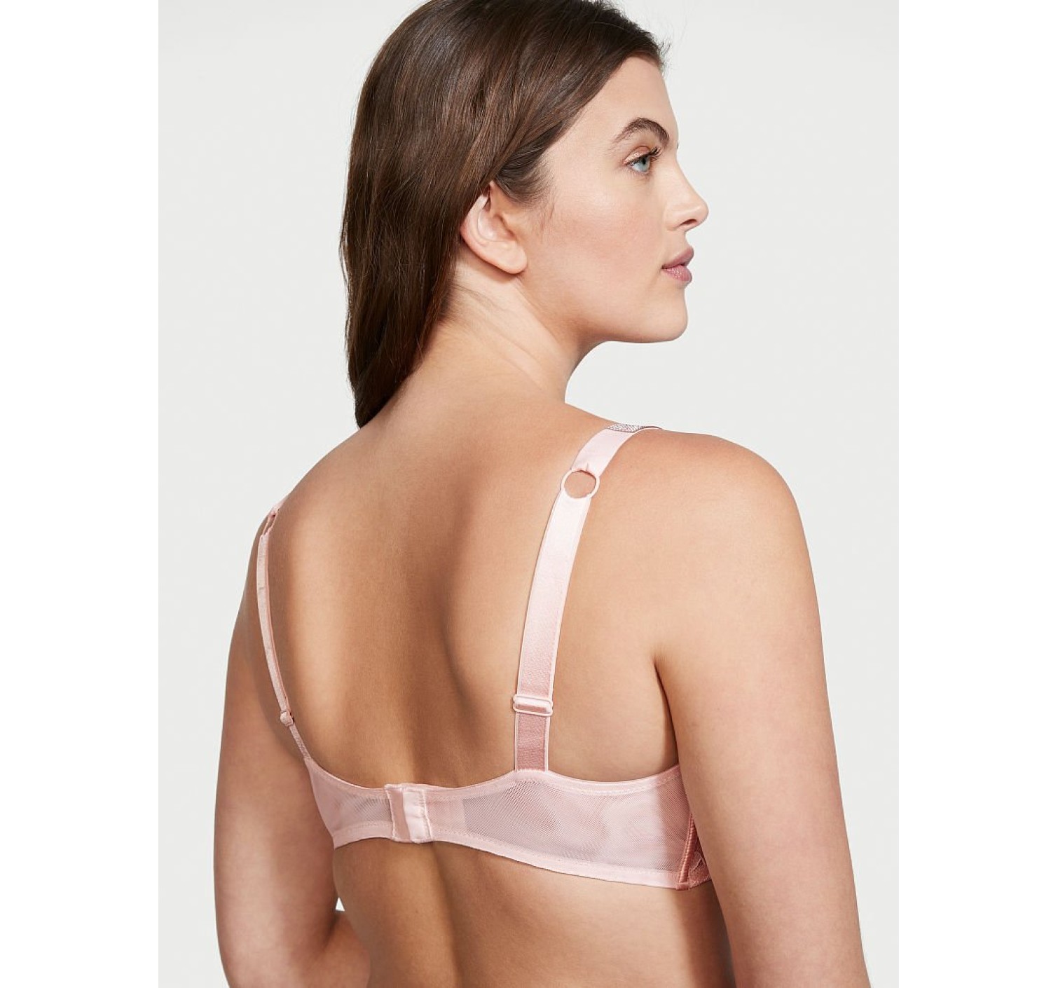 Комплект белья Victoria’s Secret Embellished Strap Bombshell Push-up Purest Pink
