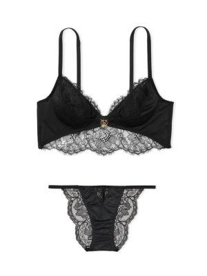 Комплект белья Victoria’s Secret Very Sexy Black Lace bustier
