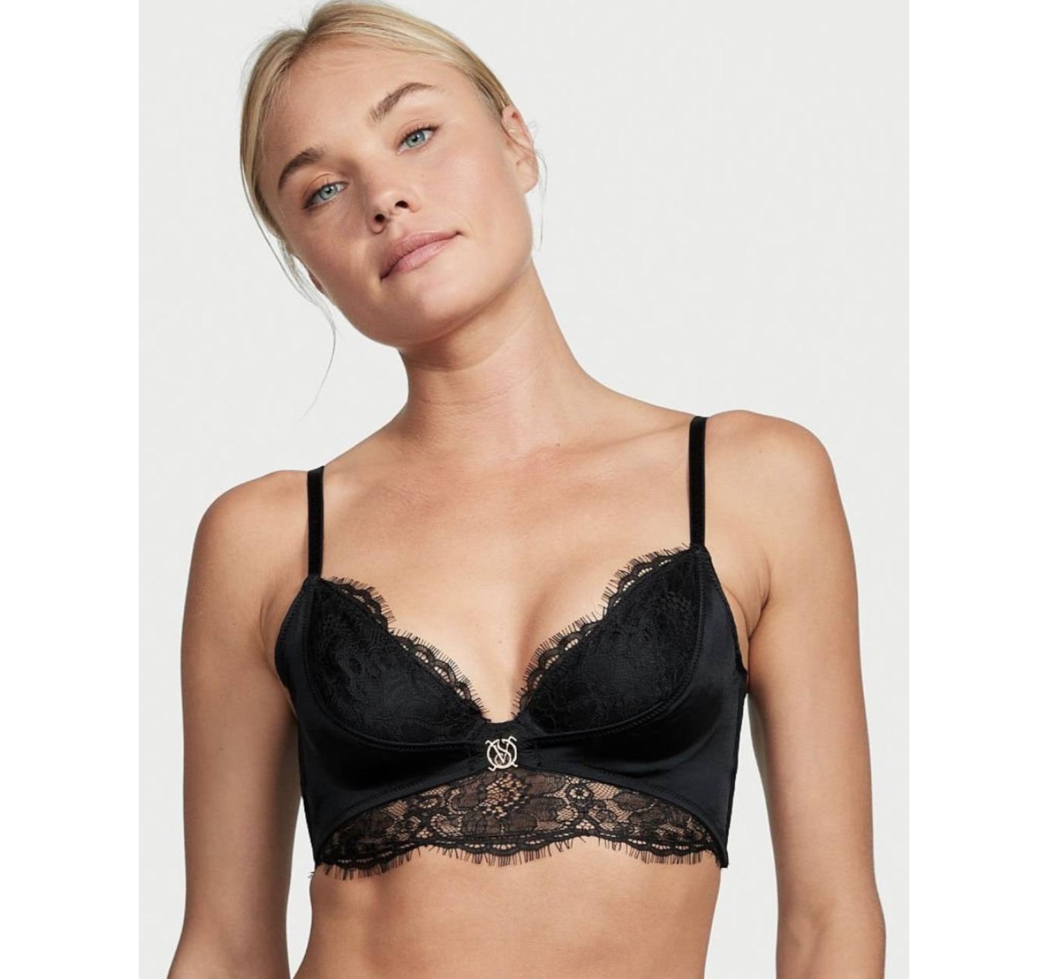 Комплект білизни Victoria Secret Very Sexy Black Lace bustier