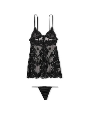 Пеньюар Victoria’s Secret Very Sexy Babydoll Black Lace