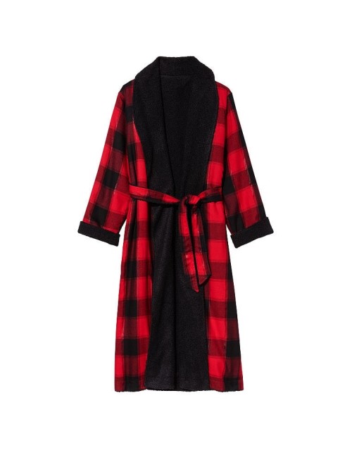 Халат Reversible Flanel Cozy Fleece Long Robe