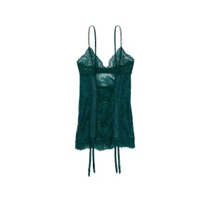 Пеньюар Sheer Lace Garter Slip Deep Green