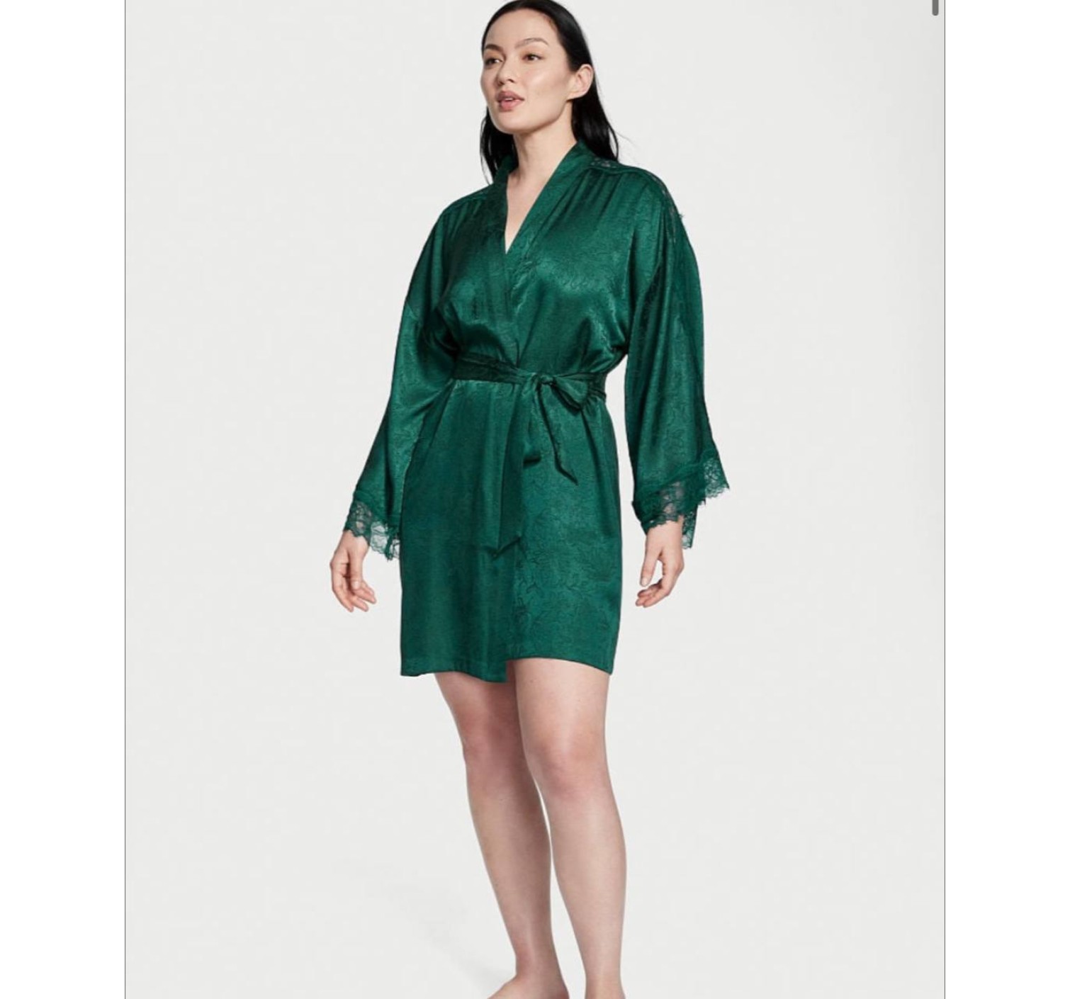 Сатиновый халат Виктория Сикрет Flounce Satin Robe
