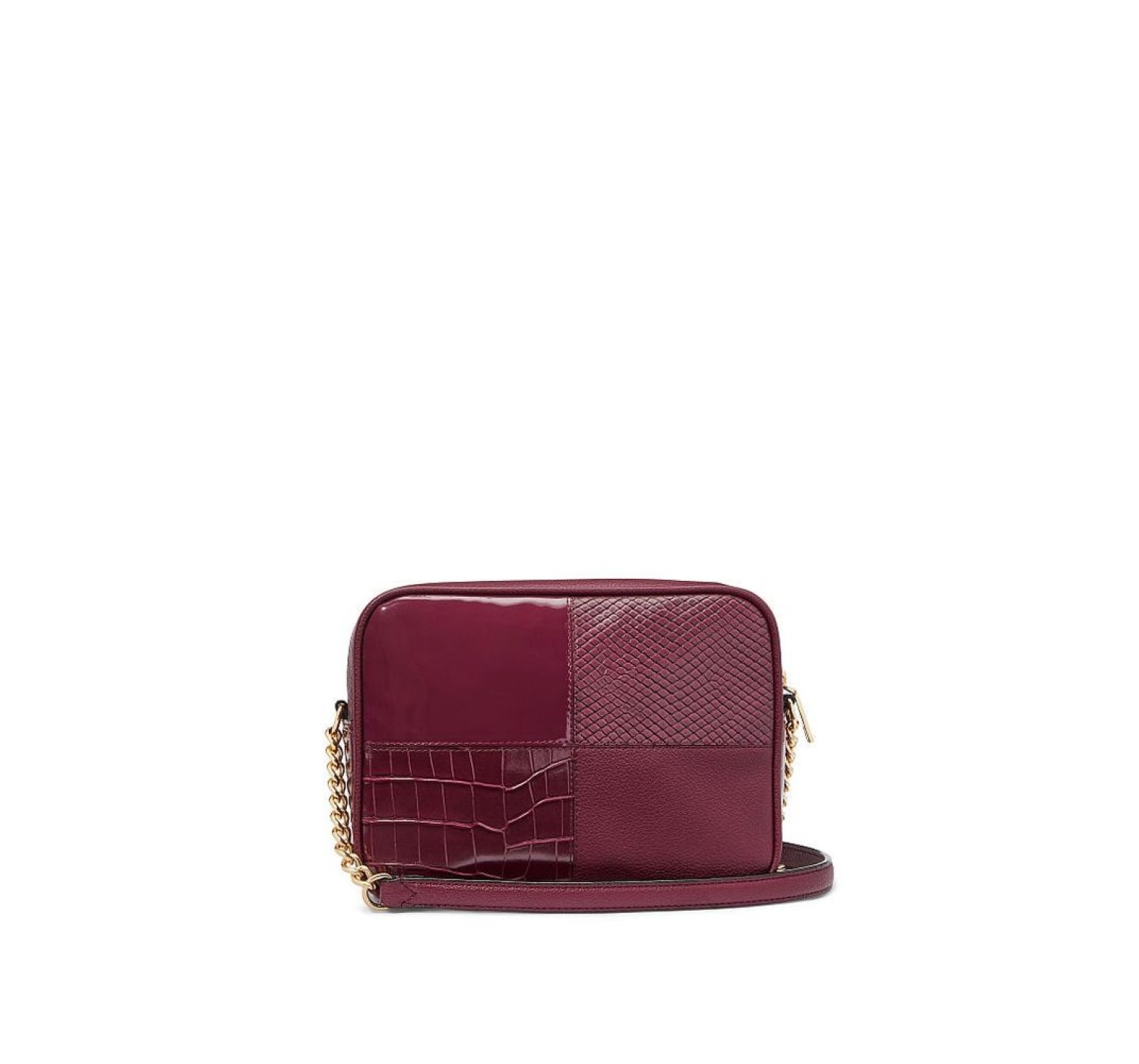 Сумка The Victoria Top-Zip Crossbody Bordeaux Patchwork