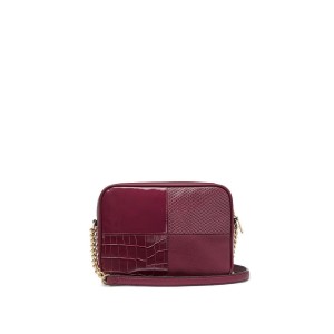 Сумка The Victoria Top-Zip Crossbody Bordeaux Patchwork
