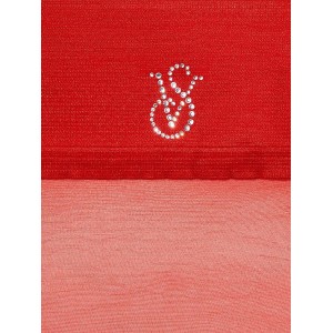 Чулки Victoria’s Secret Crystal Logo Thigh Highs Lipstick