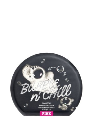 Маска для лица Victoria's Secret PINK Bubble & Chill Charcoal Bubbling Sheet Mask