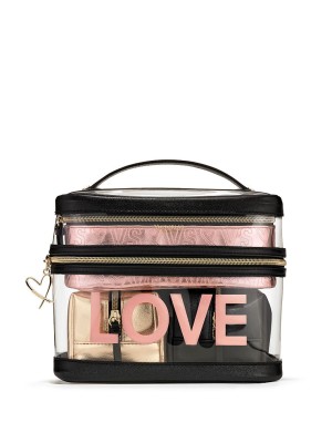 Набор косметичек VICTORIA'S SECRET LOVE 4-in-1 Beauty Bag Set