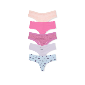Набор трусиков 5-Pack No-Show Thong Panties Color