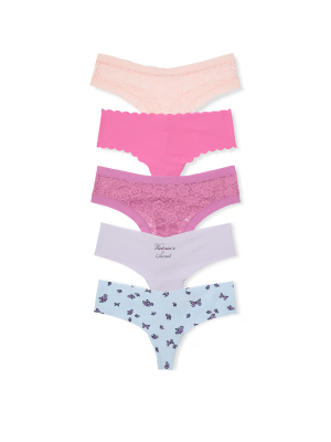 Набор трусиков 5-Pack No-Show Thong Panties Color