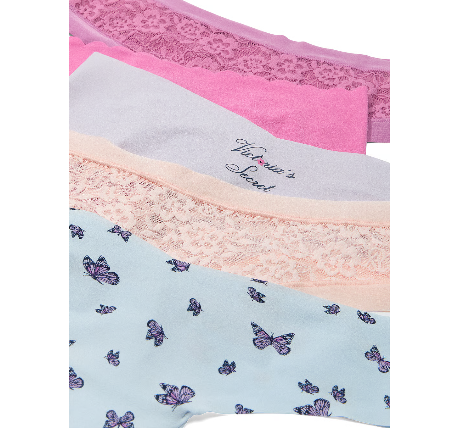 Набор трусиков 5-Pack No-Show Thong Panties Color