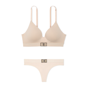 Комплект білизни Shine Patch Lightly Lined Wireless Bra Set Marzipan