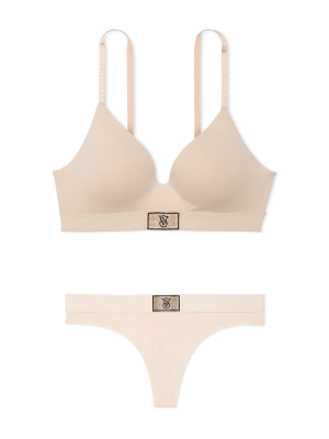 Комплект білизни Shine Patch Lightly Lined Wireless Bra Set Marzipan