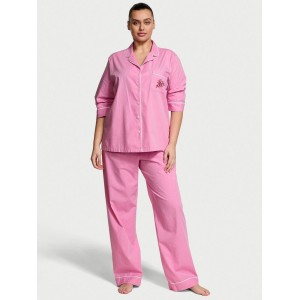 Піжама Heritage Cotton Long Pajama Set Pink