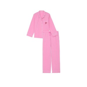 Піжама Heritage Cotton Long Pajama Set Pink