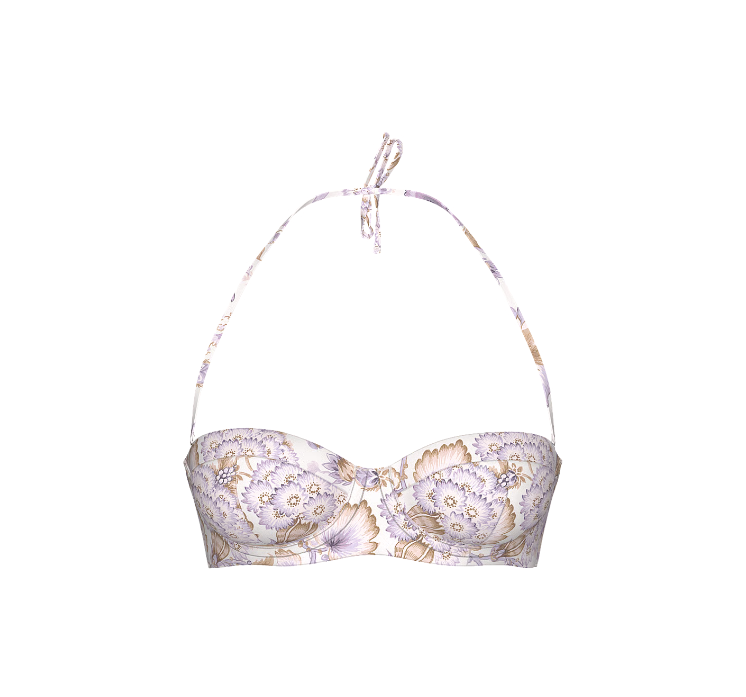 Купальник Essential Uplift Strapless Bikini Top Set Violet Floral