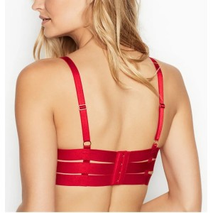 Бюстгальтер Victoria’s Secret Very Sexy LUXE LINGERIE Unlined Strappy Demi Bra Red