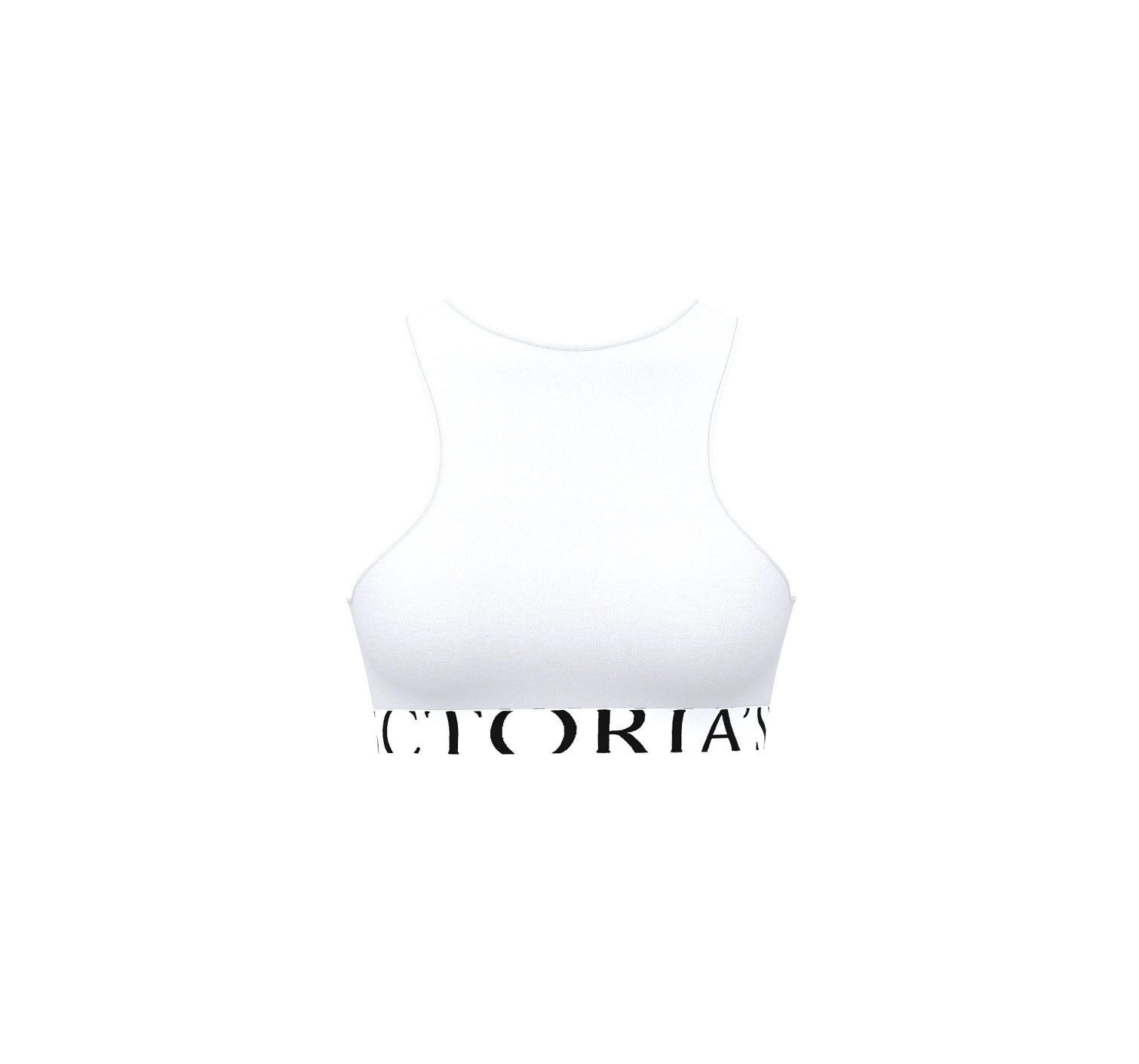 Комплект белья Cotton Exploded Logo Unlined High-Neck Bralette White Set