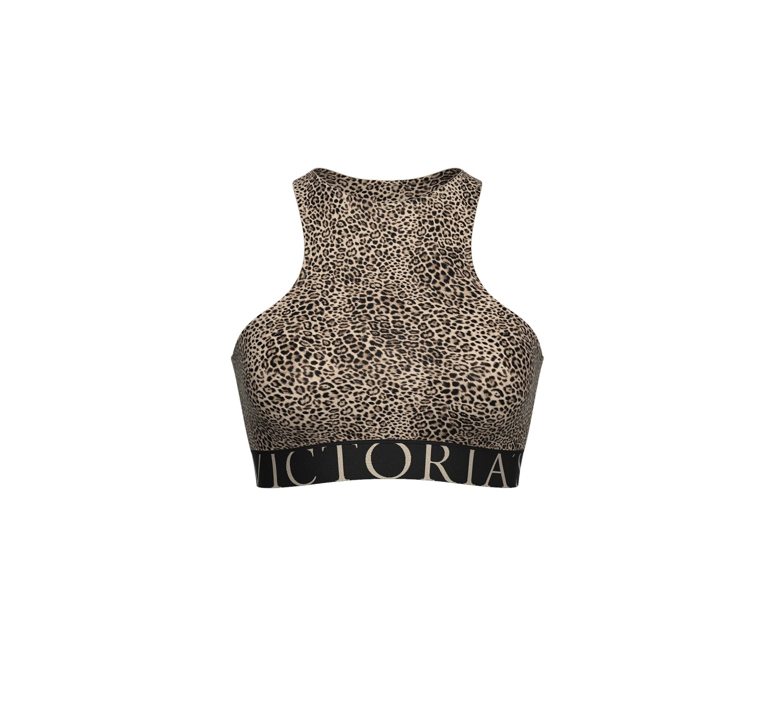 Комплект білизни Cotton Exploded Logo Unlined High-Neck Bralette Leopard Set