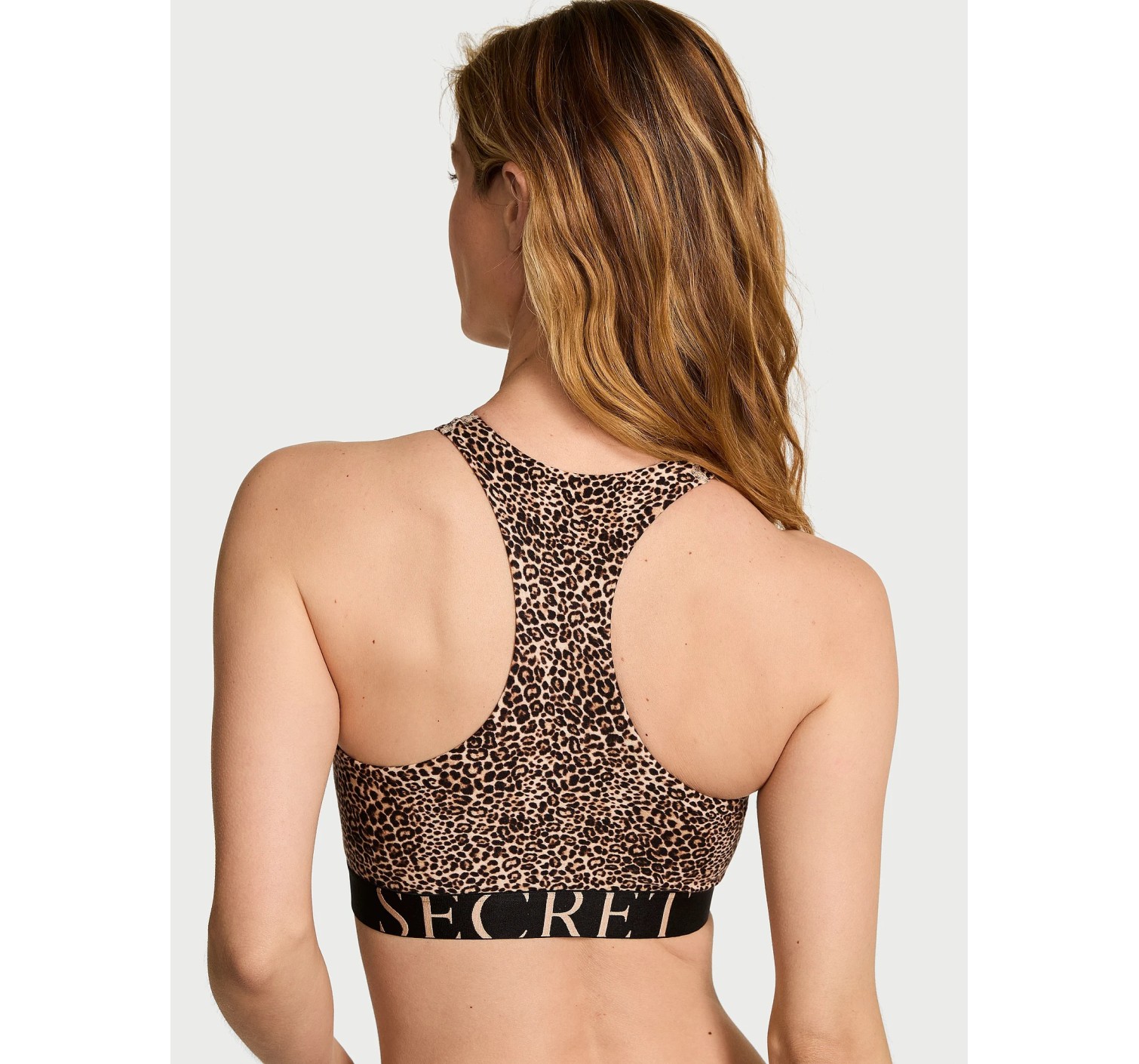 Комплект білизни Cotton Exploded Logo Unlined High-Neck Bralette Leopard Set