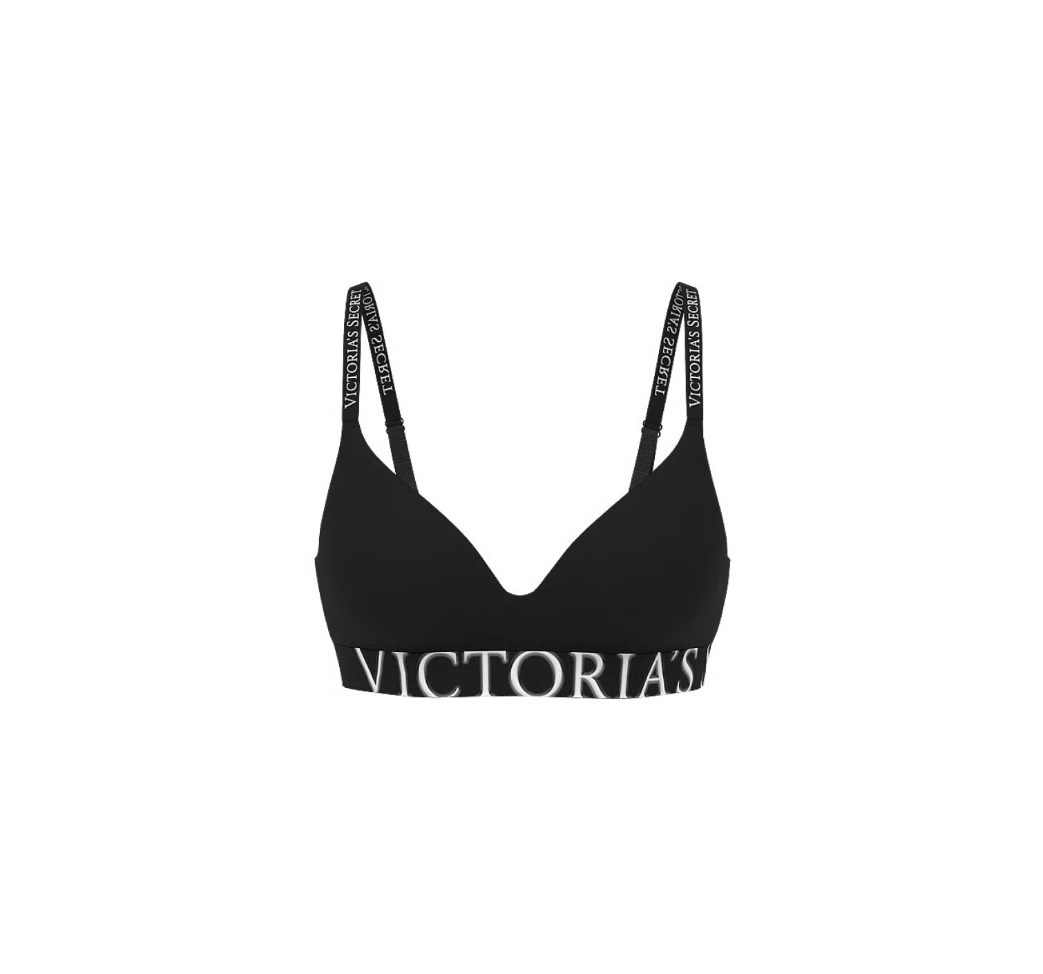 Комплект белья Cotton Exploded Logo Lightly Lined Wireless Bra Black Set