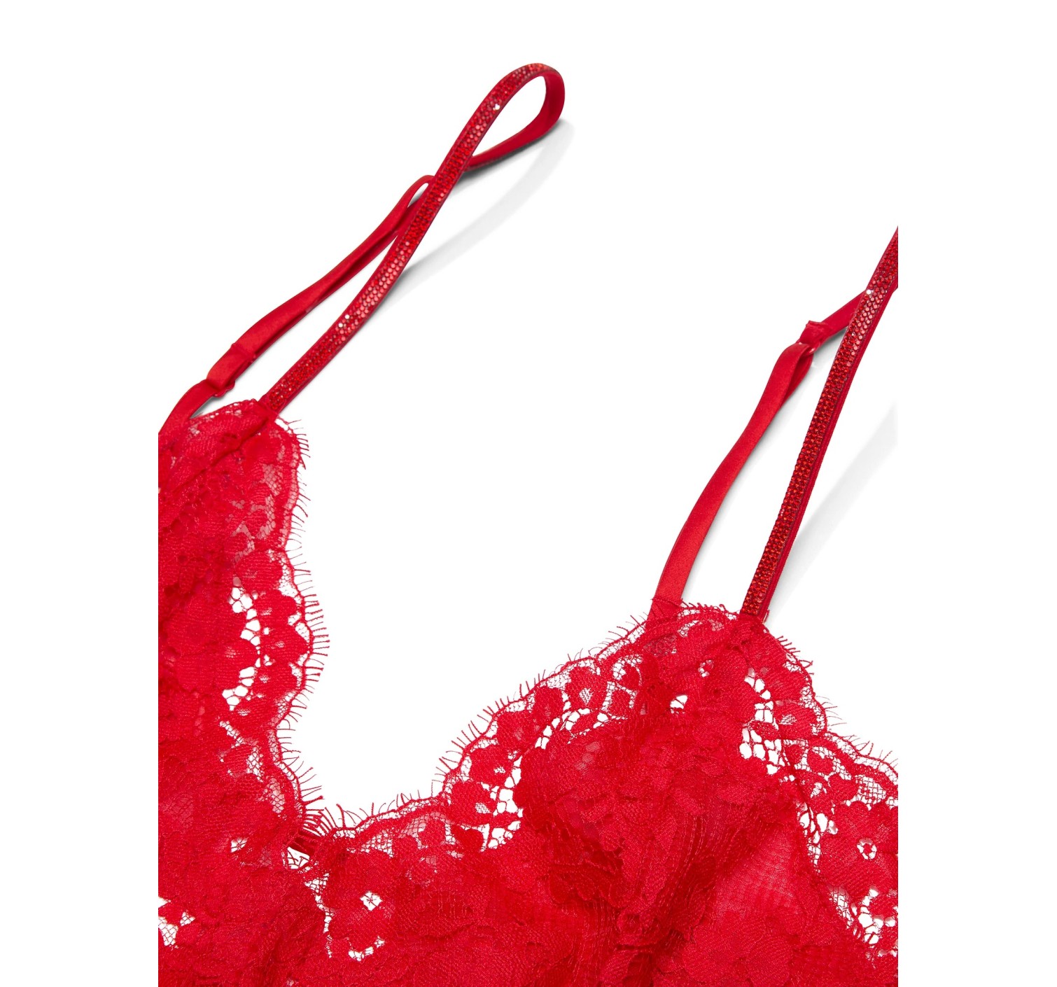 Пеньюар Dream Angels Twinkle Strap Lace Mini Slip Dress Bright Vermillion