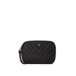Косметичка Boxy Case Makeup Bag Black V-Quilt