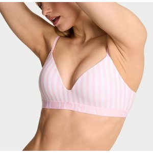Комплект білизни Cotton Exploded Logo Lightly Lined Wireless Bra Pretty Blossom Stripes Set