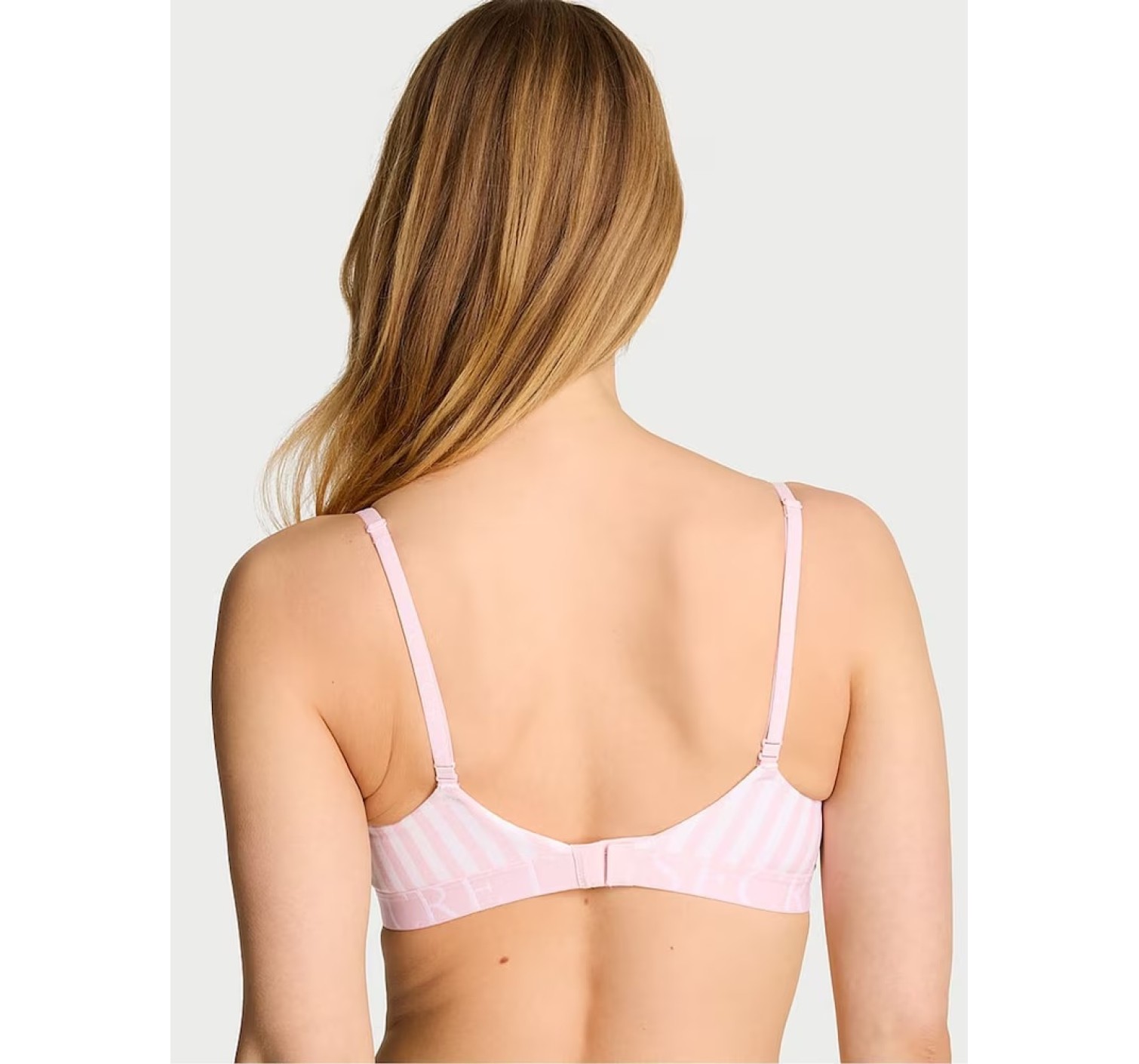Комплект білизни Cotton Exploded Logo Lightly Lined Wireless Bra Pretty Blossom Stripes Set