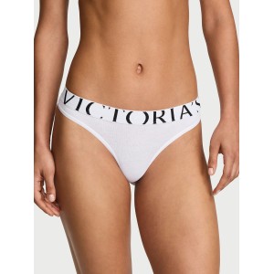 Комплект белья Cotton Exploded Logo Unlined High-Neck Bralette White Set