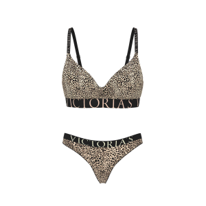 Комплект белья Cotton Exploded Logo Lightly Lined Wireless Bra Set