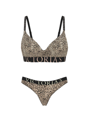 Комплект білизни Cotton Exploded Logo Lightly Lined Wireless Bra Set