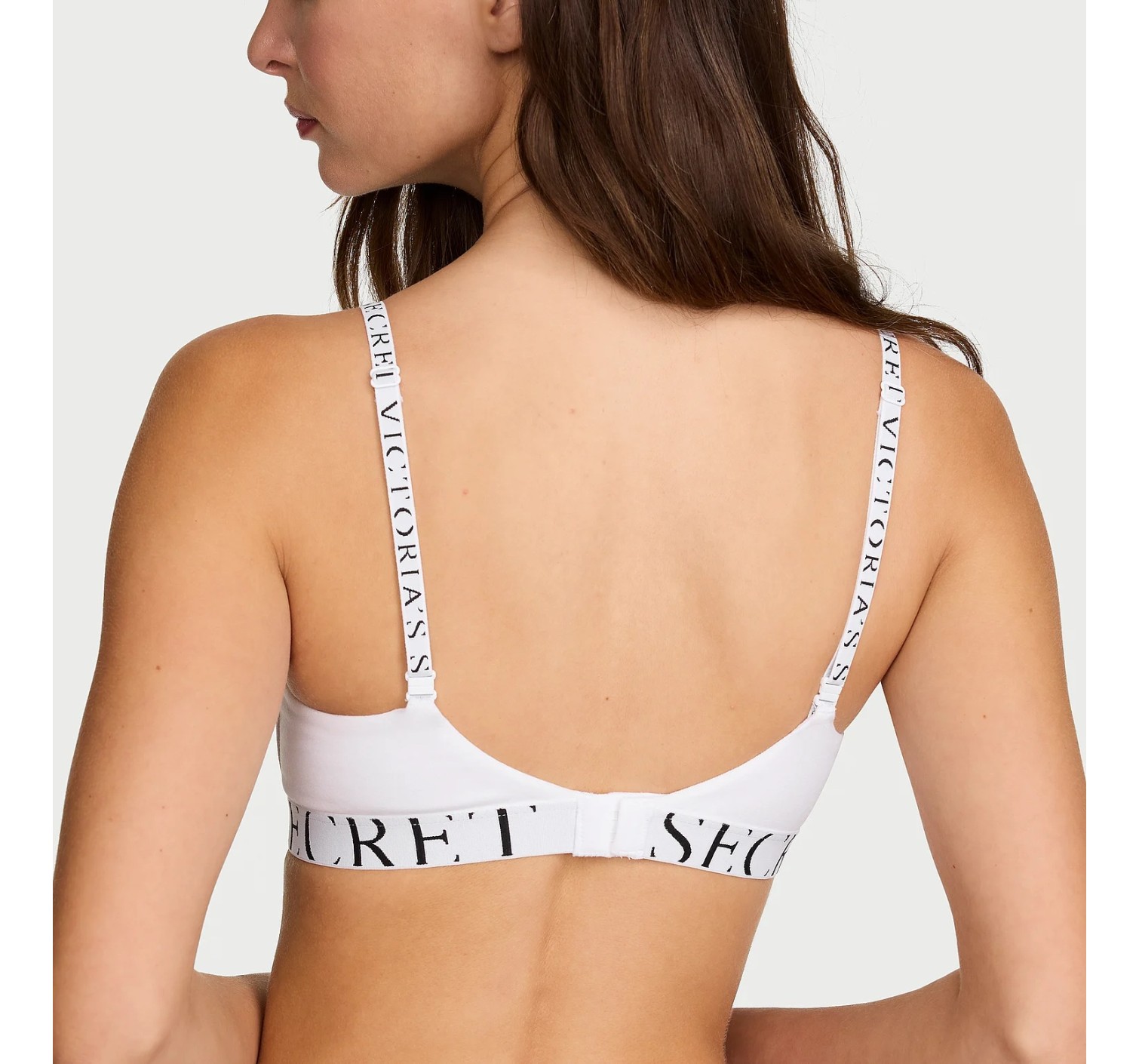 Комплект белья Cotton Exploded Logo Lightly Lined Wireless Bra White Set