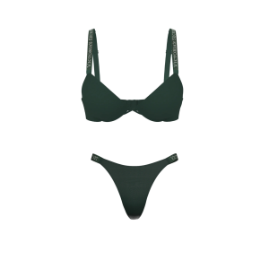 Комплект белья Victoria's Secret Cilantro Logo Shine Strap Push-Up Bra Set