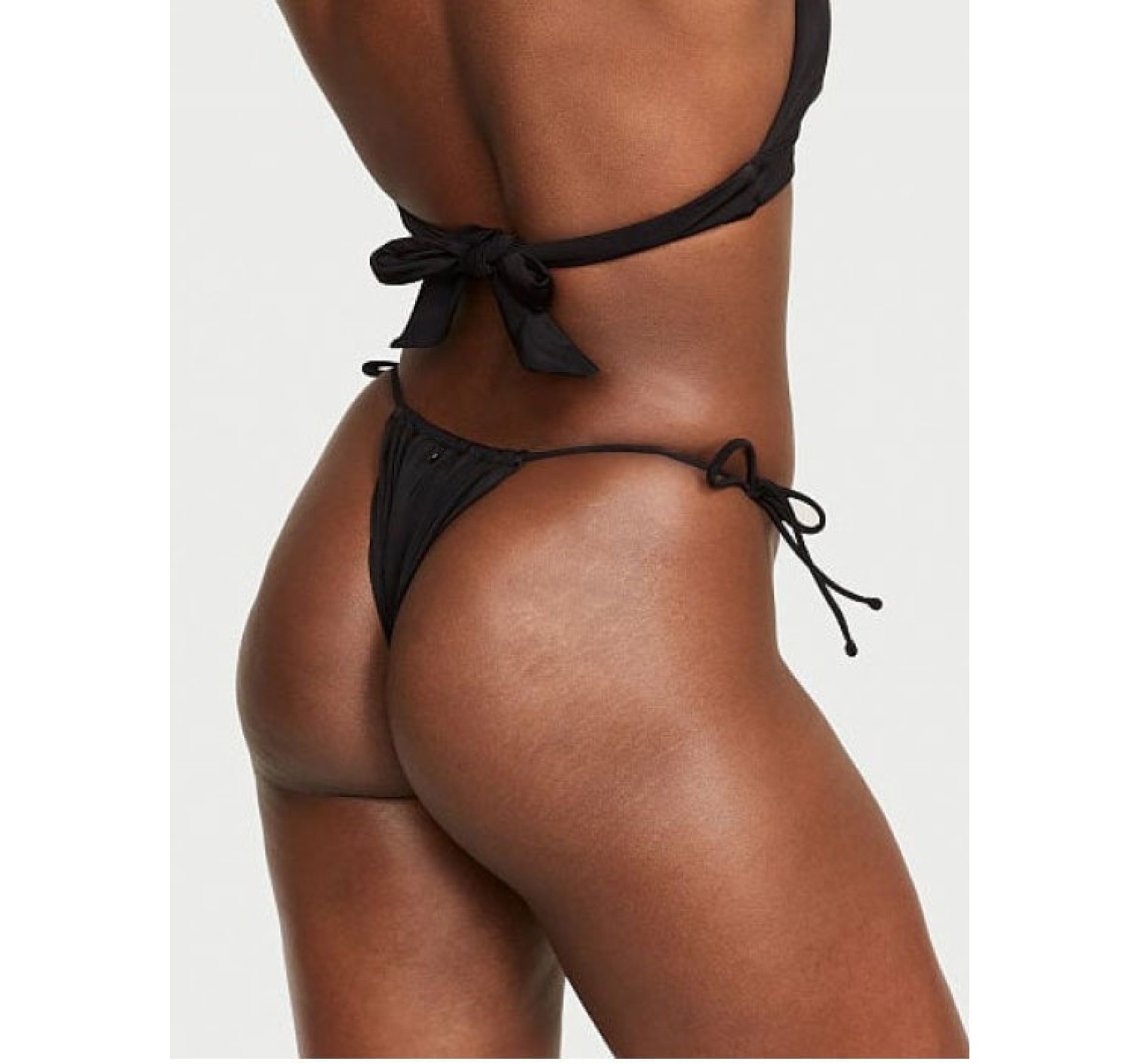 Купальник бандо с пушапом Виктория Сикрет Twist-front Bandeau Black