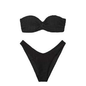 Купальник бандо з пушап Вікторія Сікрет Mix & Match Bandeau Black
