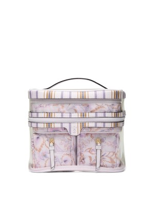 4 в 1 набір косметичок 4-Piece Makeup Bag Lilac Paisley