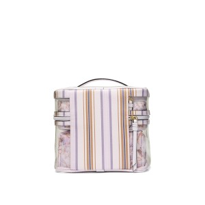 4 в 1 набір косметичок 4-Piece Makeup Bag Lilac Paisley