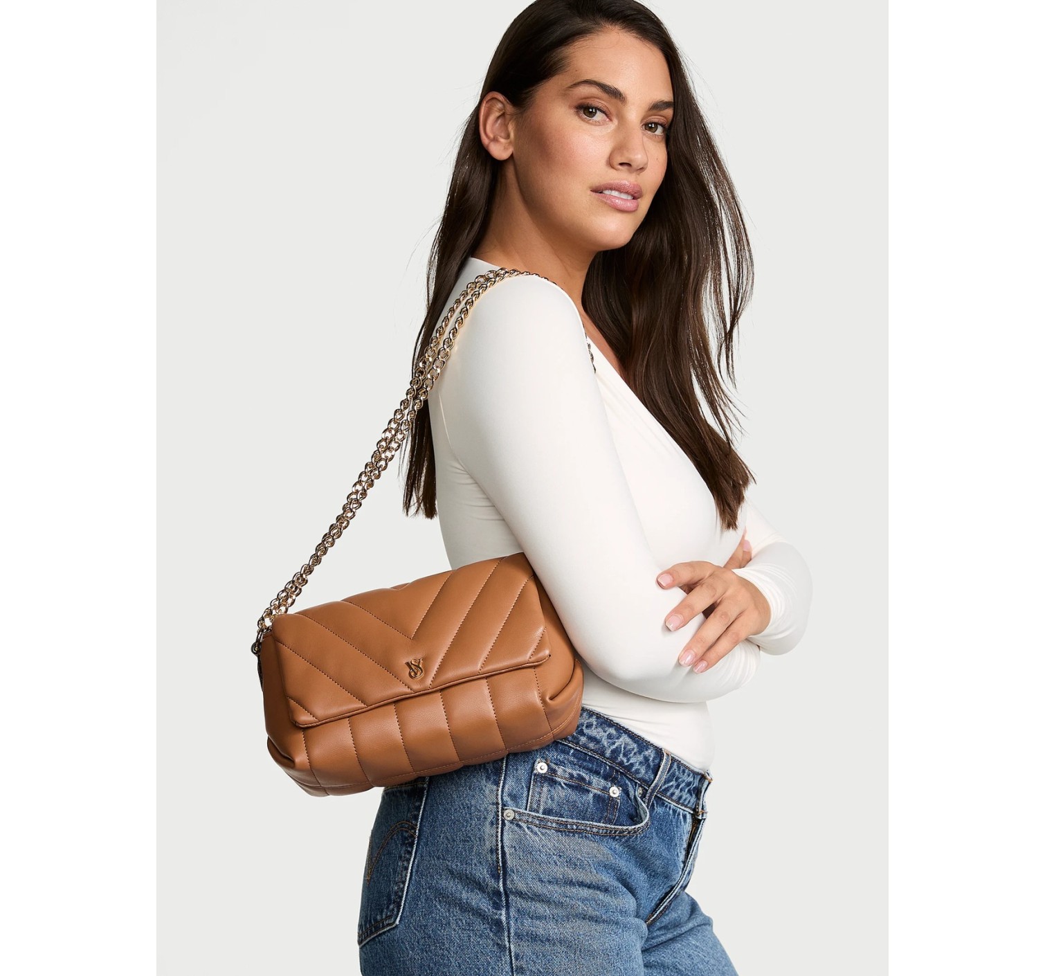 Крос-боді Medium Crossbody Bag Brown