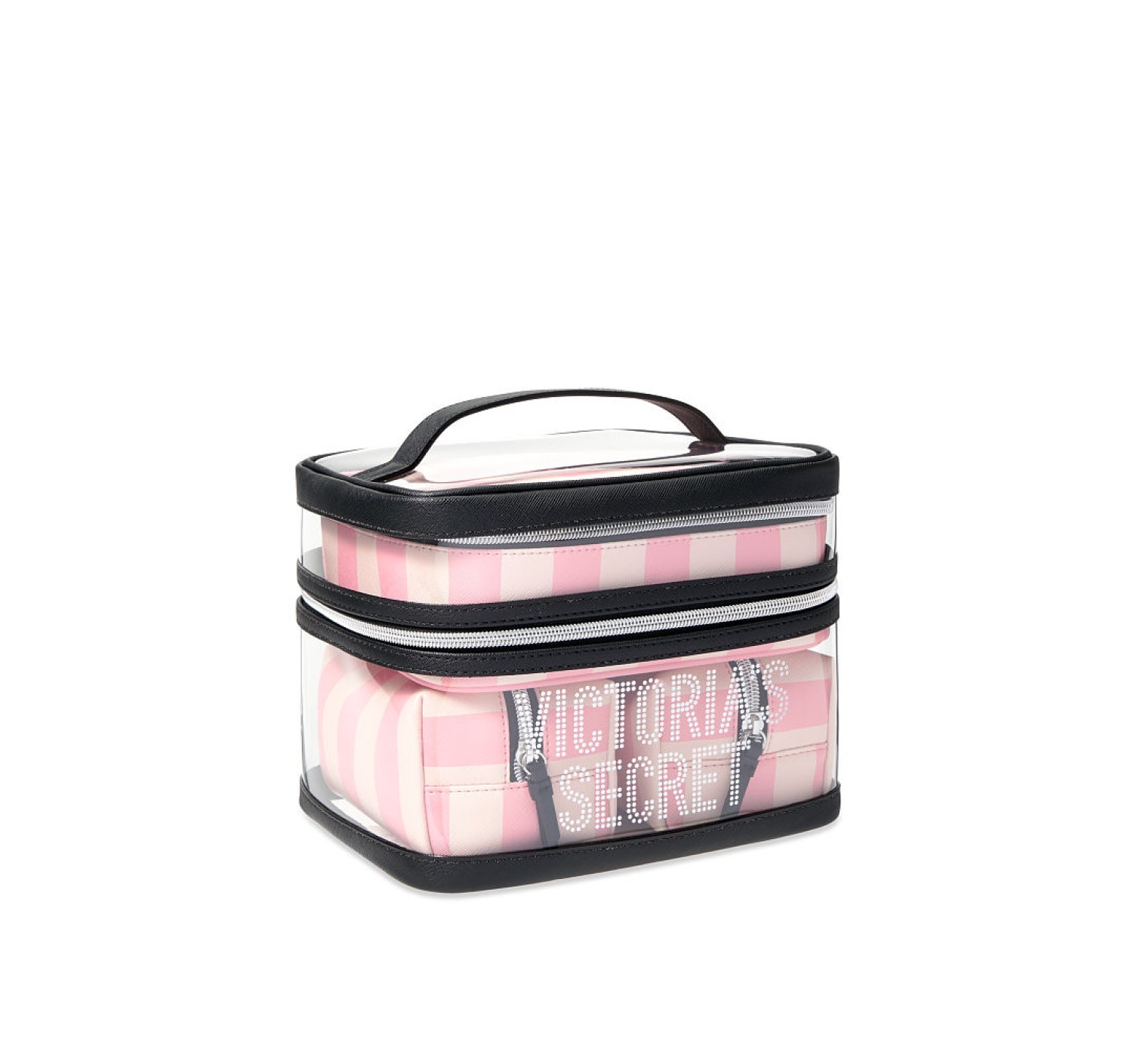 Набор косметичек VICTORIA'S SECRET Signature Stripe 4-in-1 Beauty Bag Set