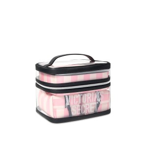 Набор косметичек VICTORIA'S SECRET Signature Stripe 4-in-1 Beauty Bag Set