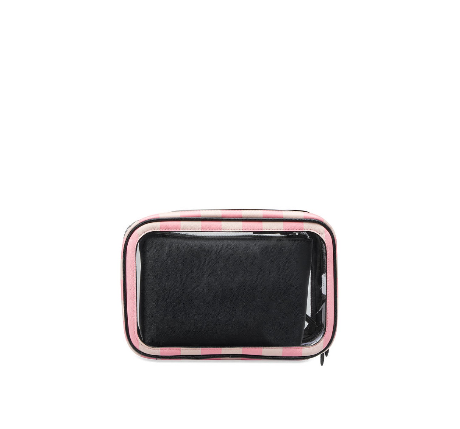 3 в 1 косметичка Victoria’s Secret Signature Stripe Backstage Nested Trio